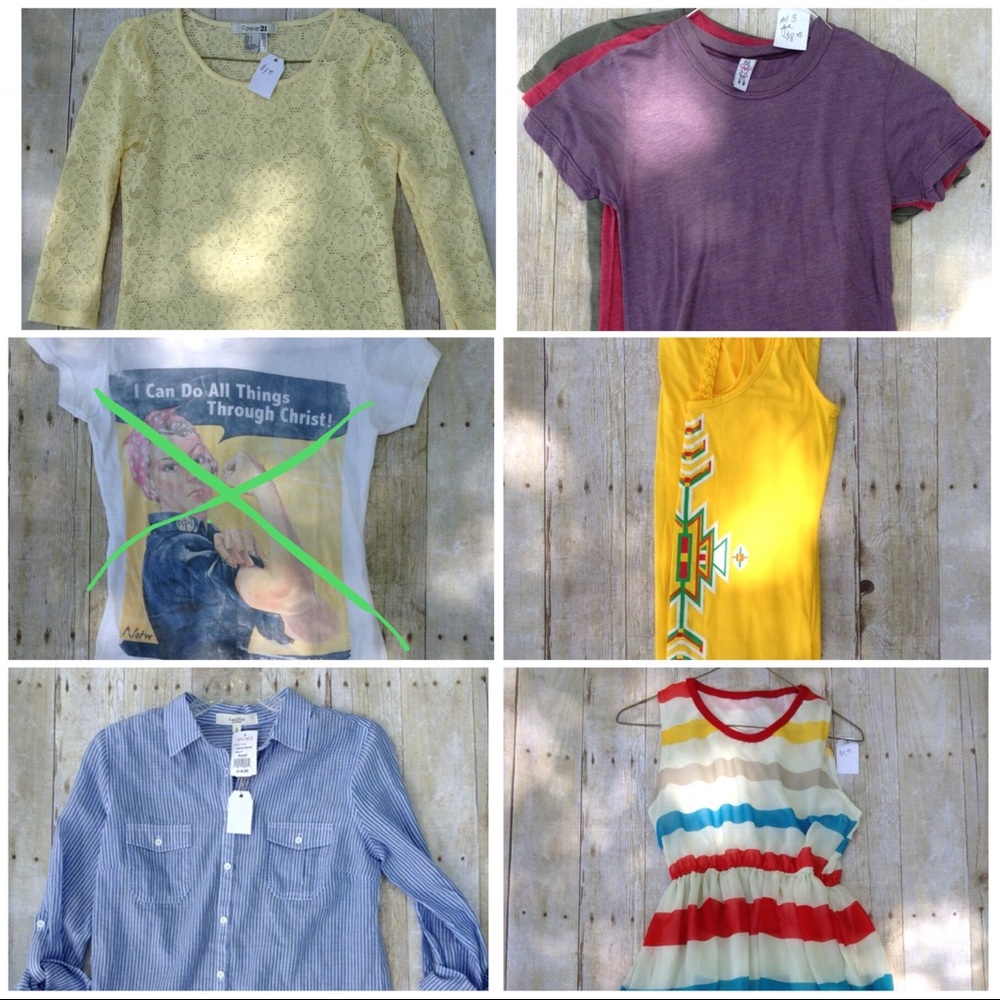 Bundle of Shirts and Dresses-Small/XS